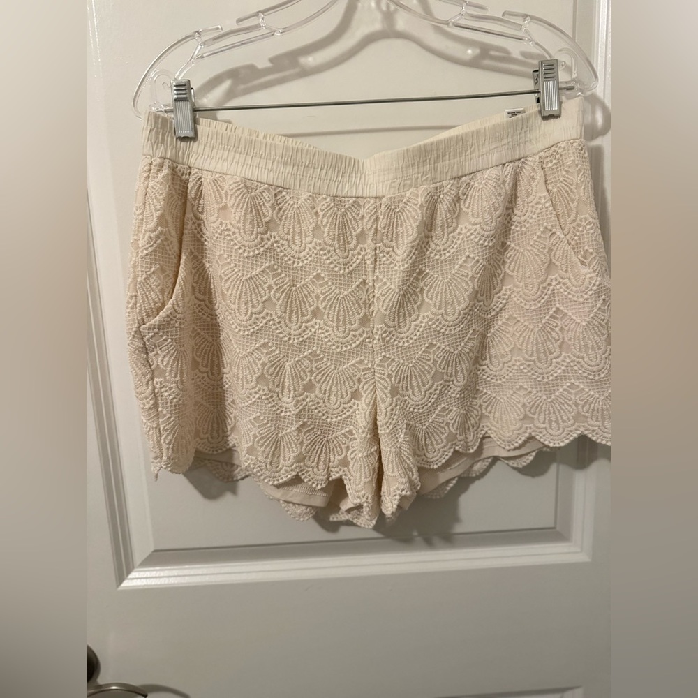 Cato Lace & Fringe Shorts